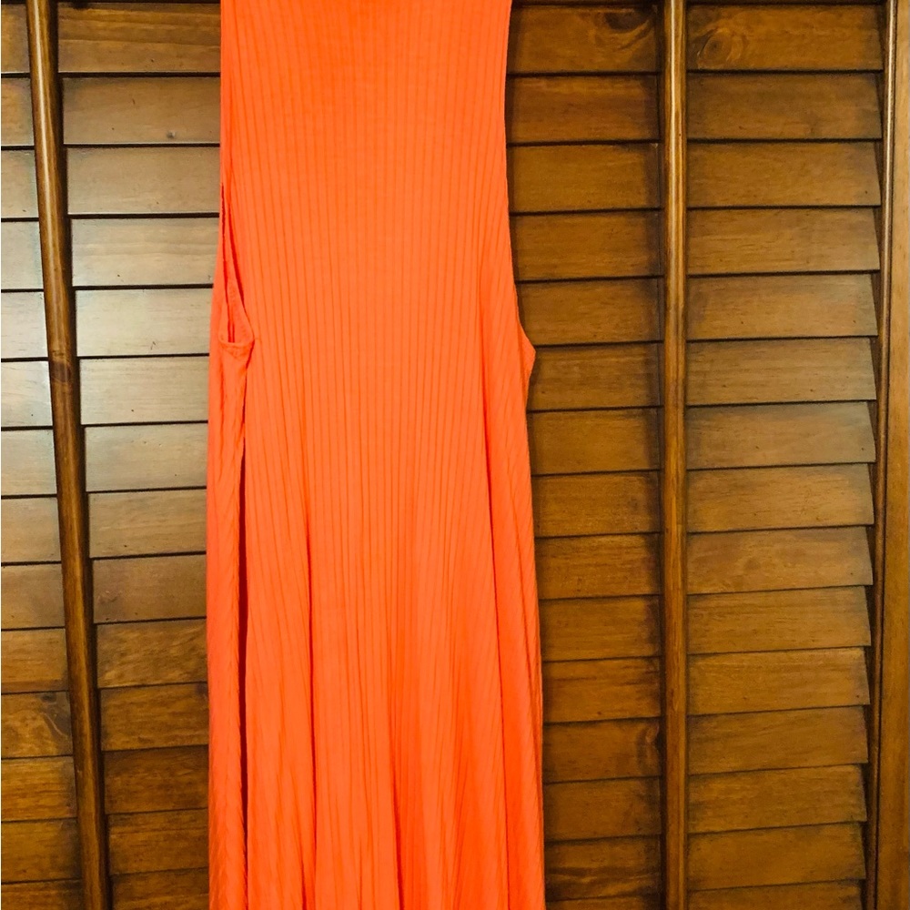 Fall is coming! This soft polyester and rayon dress is an eye catching look.